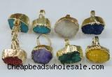 NGR164 22*30mm - 25*30mm freeform druzy agate rings wholesale