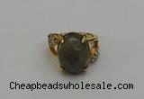 NGR2015 10*15mm faceted oval labradorite gemstone rings