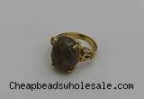 NGR2095 10*15mm faceted oval labradorite gemstone rings