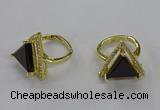 NGR277 14*14mm triangle agate gemstone rings wholesale