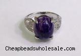 NGR3040 925 sterling silver with 12*14mm oval charoite rings