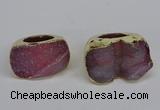 NGR305 25*40mm - 30*35mm freeform druzy agate gemstone rings