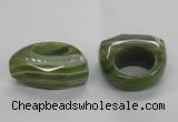 NGR34 16*35*40mm faceted freeform agate gemstone rings