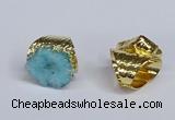 NGR387 18*25mm - 22*28mm freeform druzy agate gemstone rings