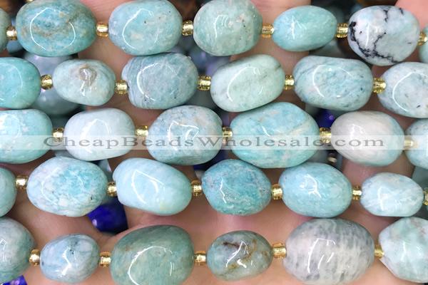 NUGG159 15 inches 10*12mm - 13*18mm nuggets amazonite beads