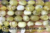 NUGG162 15 inches 10*12mm - 13*18mm nuggets yellow opal beads