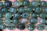 NUGG170 15 inches 10*12mm - 13*18mm nuggets green strawberry quartz beads