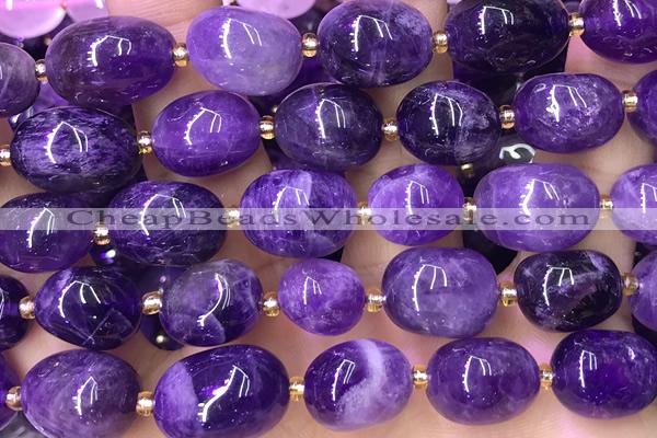 NUGG175 15 inches 10*12mm - 13*18mm nuggets amethyst beads