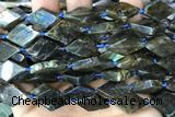 NUGG99 15 inches 12*18mm - 13*20mm freeform labradorite gemstone beads