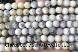 OPAL11 15 inches 8mm faceted white opal beads