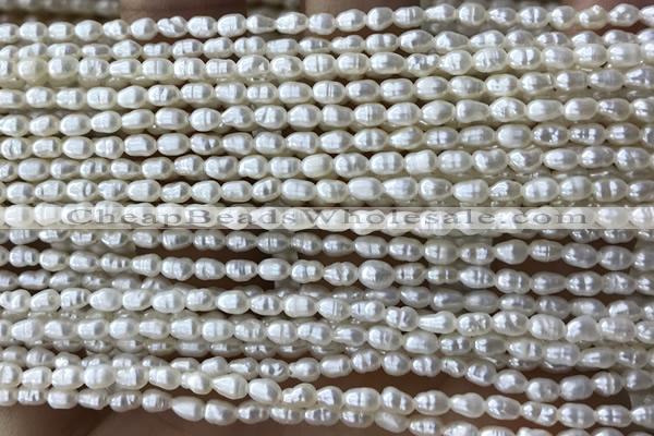 PEAR03 14 inches 2.5mm – 3mm white freshwater pearl beads