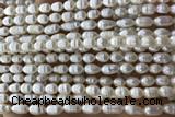 PEAR11 14 inches 4mm – 5mm white freshwater pearl beads