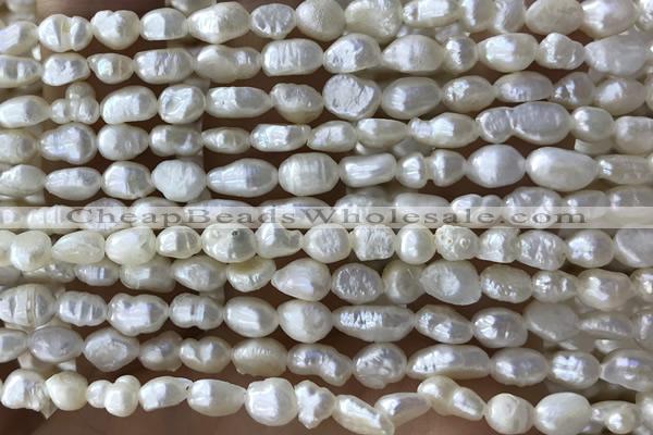 PEAR12 14 inches 4mm – 5mm white freshwater pearl beads