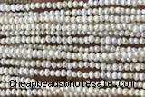 PEAR16 14 inches 3mm – 4mm white freshwater pearl beads