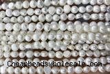 PEAR25 14 inches 5mm – 6mm white freshwater pearl beads