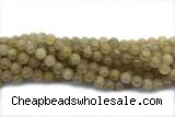 QUAR22 15 inches 10mm round golden rutilated quartz gemstone beads