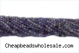 QUAR27 15 inches 4mm round purple phantom quartz gemstone beads