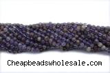 QUAR28 15 inches 6mm round purple phantom quartz gemstone beads