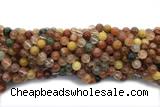 QUAR40 15 inches 8mm round mixed quartz gemstone beads