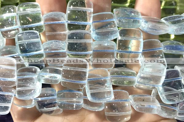 QUAR51 14 inches 13*18mm dyed crackle quartz beads