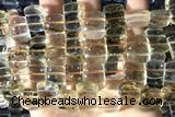 QUAR54 14 inches 13*18mm dyed crackle quartz beads