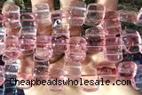 QUAR60 14 inches 13*18mm dyed crackle quartz beads