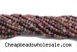 RHOD01 15 inches 6mm round fowlerite gemstone beads