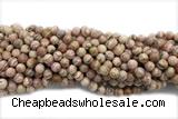 RHOD06 15 inches 8mm round rhodochrosite gemstone beads