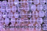 ROND150 14 inches 8*12mm faceted rondelle white crystal beads