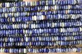 ROND197 15 inches 2*4mm rondelle blue spot stone gemstone beads