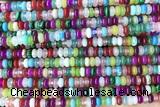 ROND198 15 inches 2*4mm rondelle mixed gemstone beads