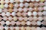 ROND212 15 inches 6*8mm faceted rondelle morganite beads