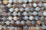 ROND218 15 inches 6*8mm faceted rondelle botswana agate beads