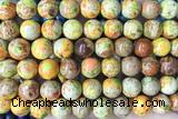 SEAS105 15 inches 10mm round dyed imperial jasper beads