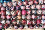 SEAS121 15 inches 10mm round dyed imperial jasper beads