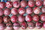 SEAS136 15 inches 12mm round dyed imperial jasper beads