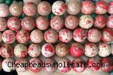 SEAS137 15 inches 12mm round dyed imperial jasper beads