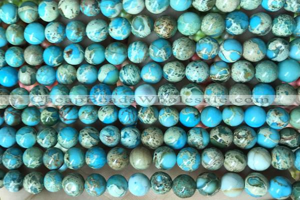 SEAS39 15 inches 6mm round dyed imperial jasper beads