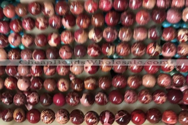 SEAS48 15 inches 6mm round dyed imperial jasper beads