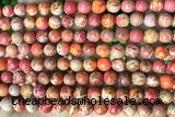 SEAS50 15 inches 6mm round dyed imperial jasper beads