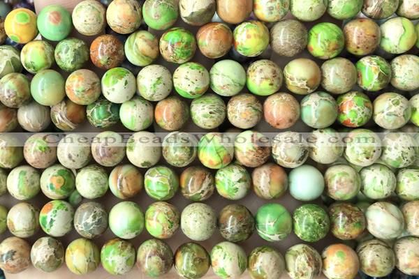 SEAS62 15 inches 8mm round dyed imperial jasper beads