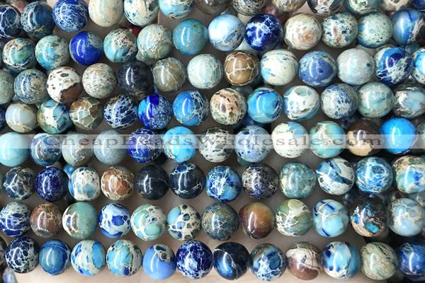 SEAS65 15 inches 8mm round dyed imperial jasper beads