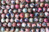 SEAS79 15 inches 8mm round dyed imperial jasper beads