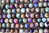 SEAS82 15 inches 8mm round dyed imperial jasper beads