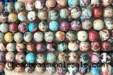 SEAS83 15 inches 8mm round dyed imperial jasper beads