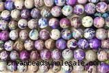 SEAS86 15 inches 8mm round dyed imperial jasper beads