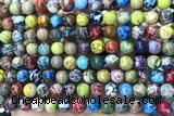 SEAS87 15 inches 8mm round dyed imperial jasper beads