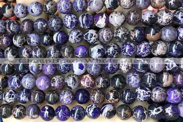 SEAS89 15 inches 8mm round dyed imperial jasper beads