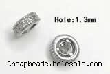 Silv101 2.3*6mm Cubic Zirconia Micro Pave 925 Sterling Silver