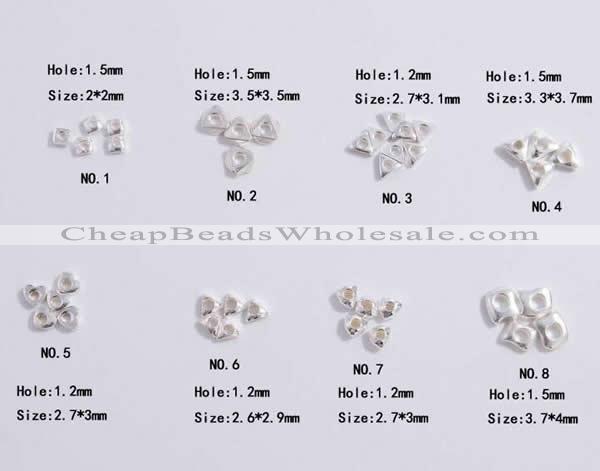 Silv114 2*2mm – 3.7*4mm 925 Sterling Silver